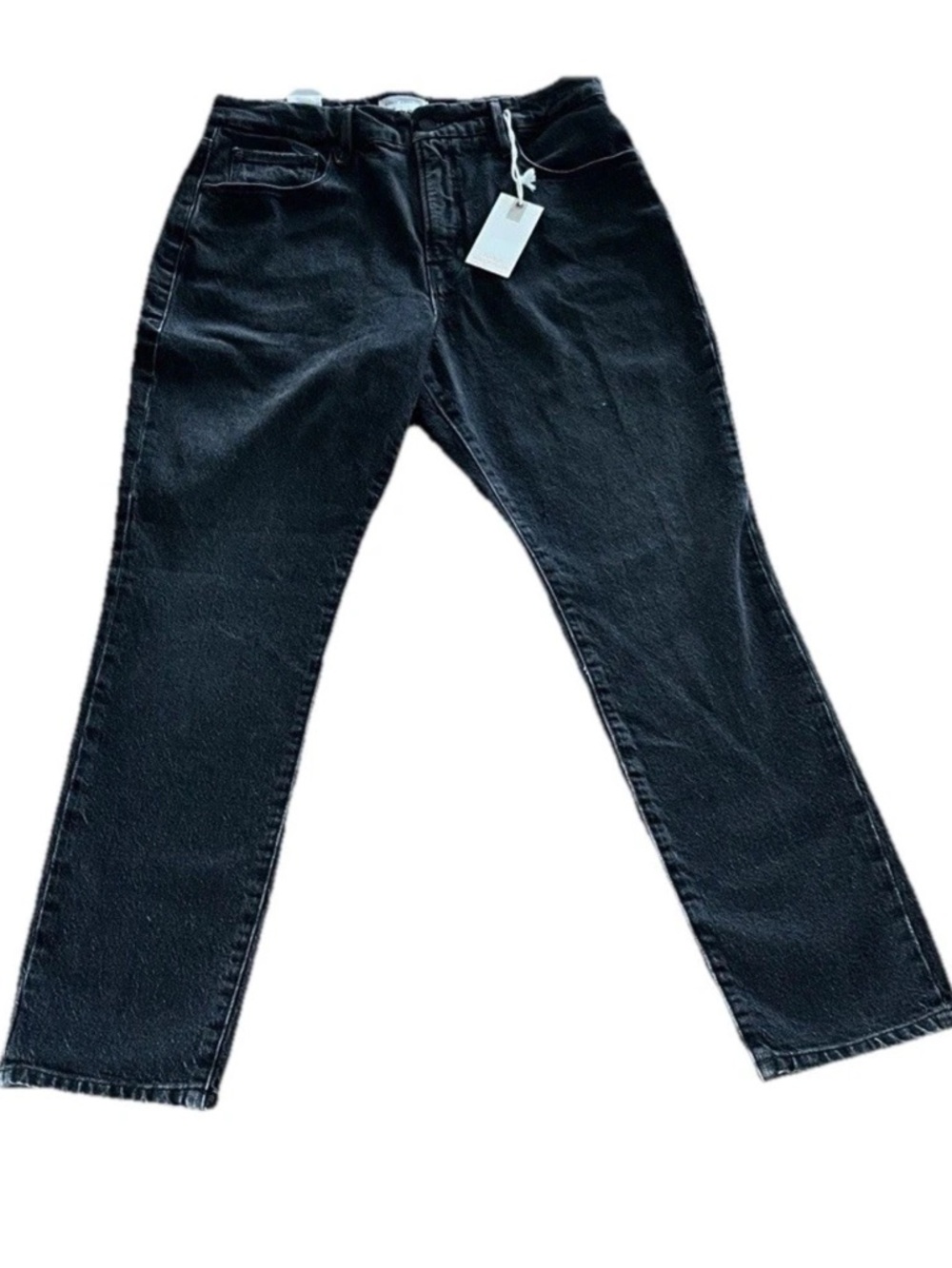 Good American-NWT- Good Classic Skinnyish Fit Hi-Rise Jeans, Faded Black Sz 8/29